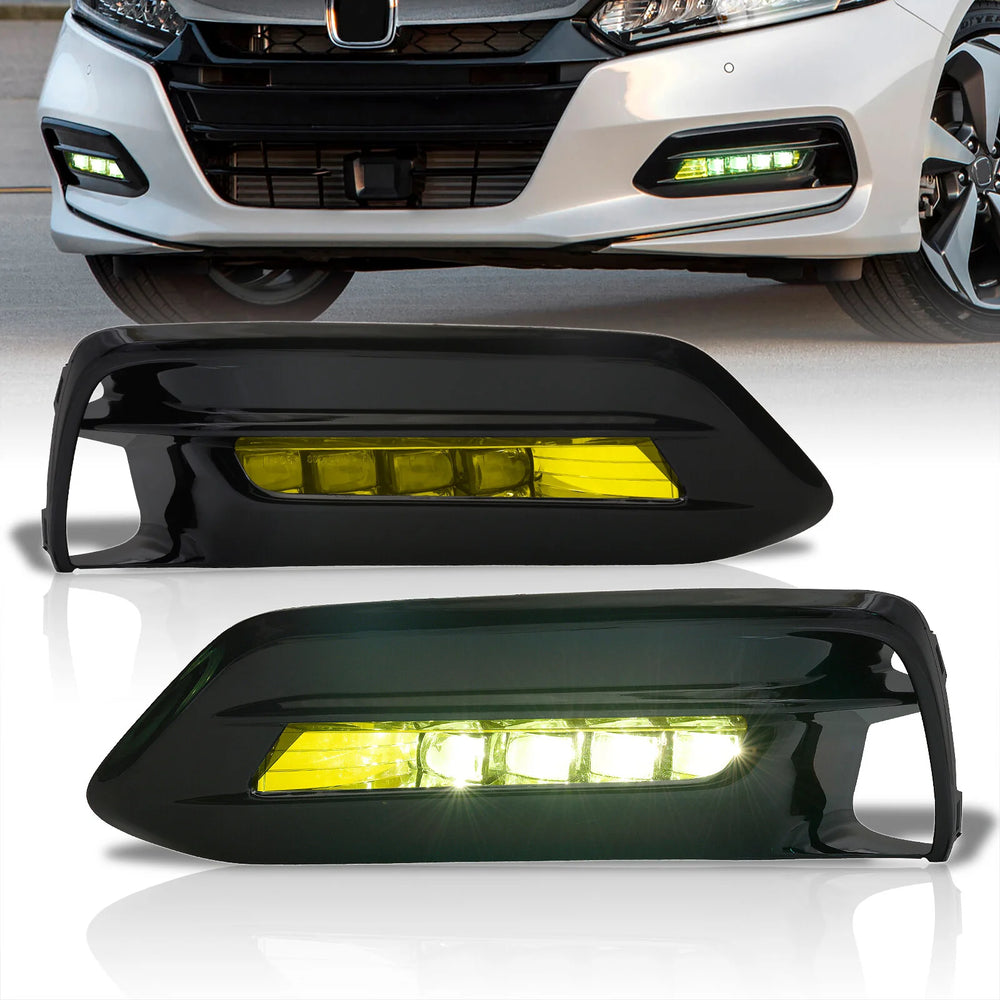 Front LED Fog Lights w/ Turn Signal and DRL