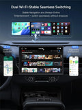 7-Inch Double-DIN Car Stereo with QLED Touchscreen