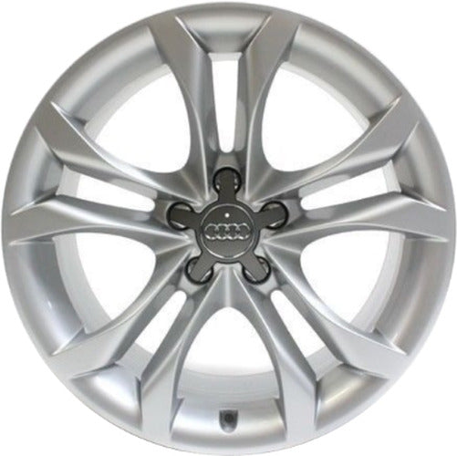 18x8 5-Lug 112mm 47mm Offset Silver Aluminum Wheel