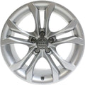 18x8 5-Lug 112mm 47mm Offset Silver Aluminum Wheel