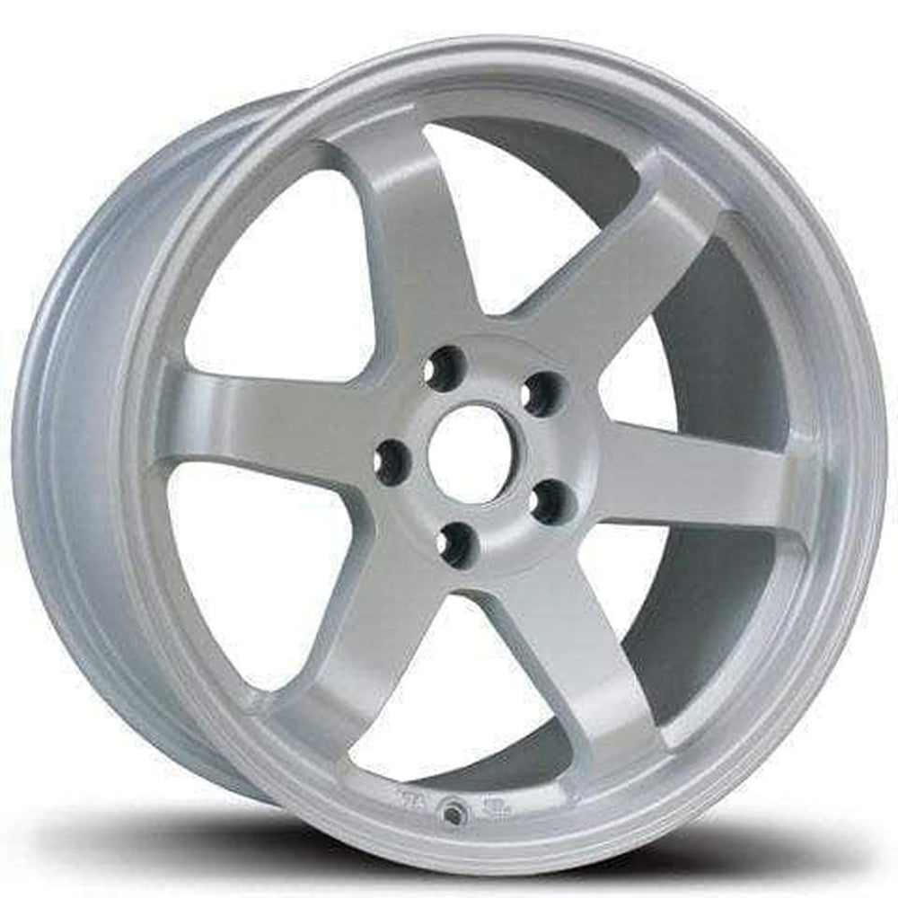 AV6 17x8 5x114.3 Matte White Alloy Wheel