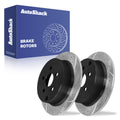 Drilled and Slotted Rear Brake Rotors