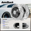 Drilled and Slotted Rear Brake Rotors