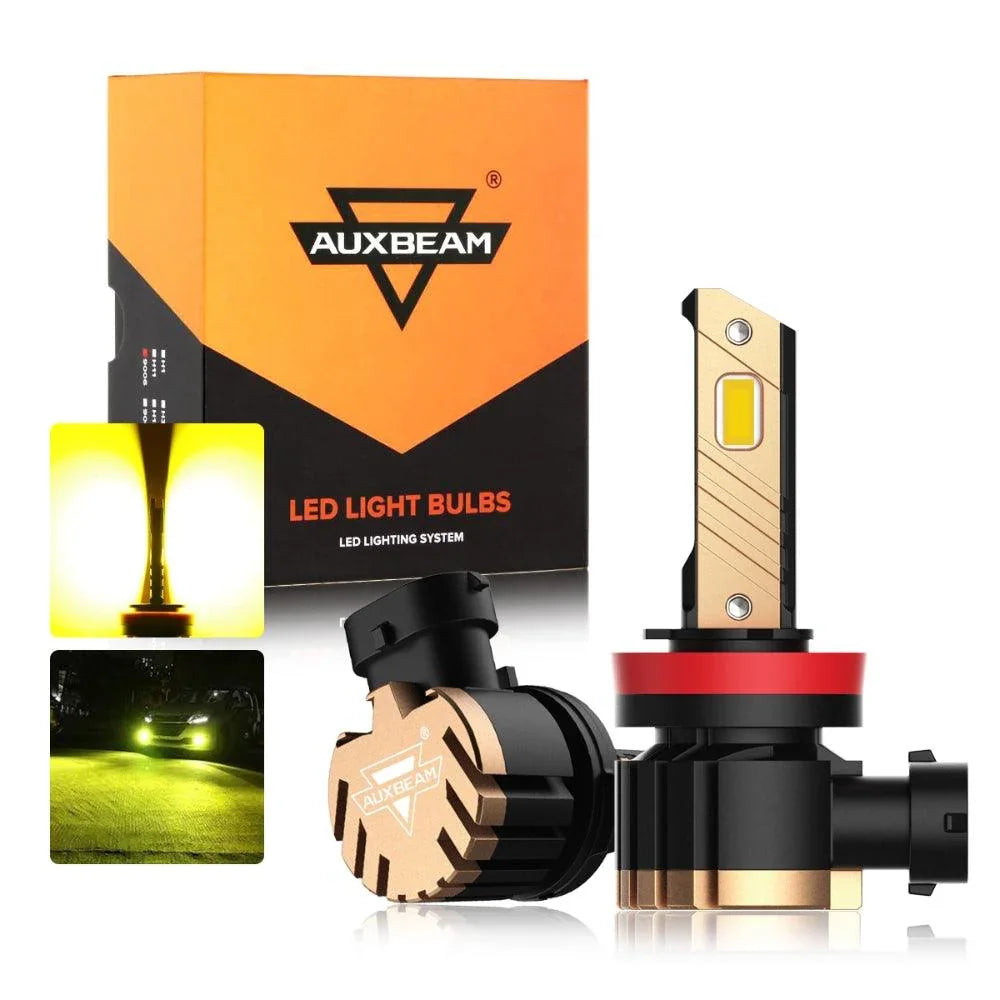 3000K Golden Yellow CSP LED Fog Light Bulb Set