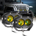 R4 Series 4-Inch Amber Spot Beam LED Pod Light