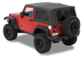 ~(47 lbs. 41X34X7)~ Supertop NX Complete Replacement Soft Top Black Jeep 88-95 Wrangler; No doors included; Tinted side and rear windows