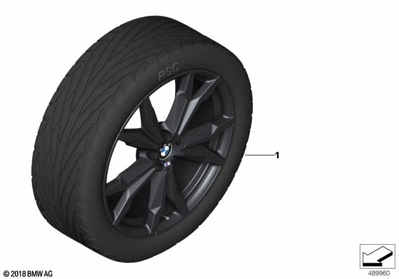 717M 20-Inch Flow Formed Wheel and Tire Set