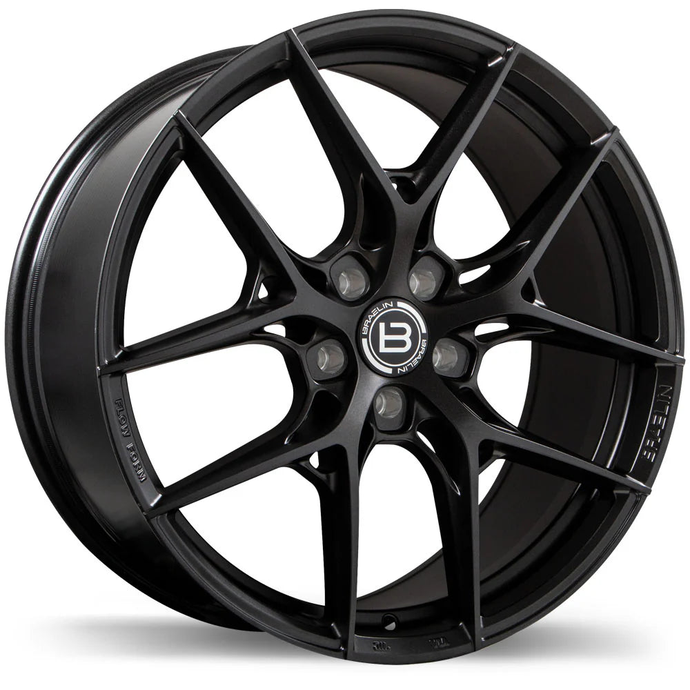 BR14 18x8.0 +45mm 5x112 Satin Black Anthracite Wheel