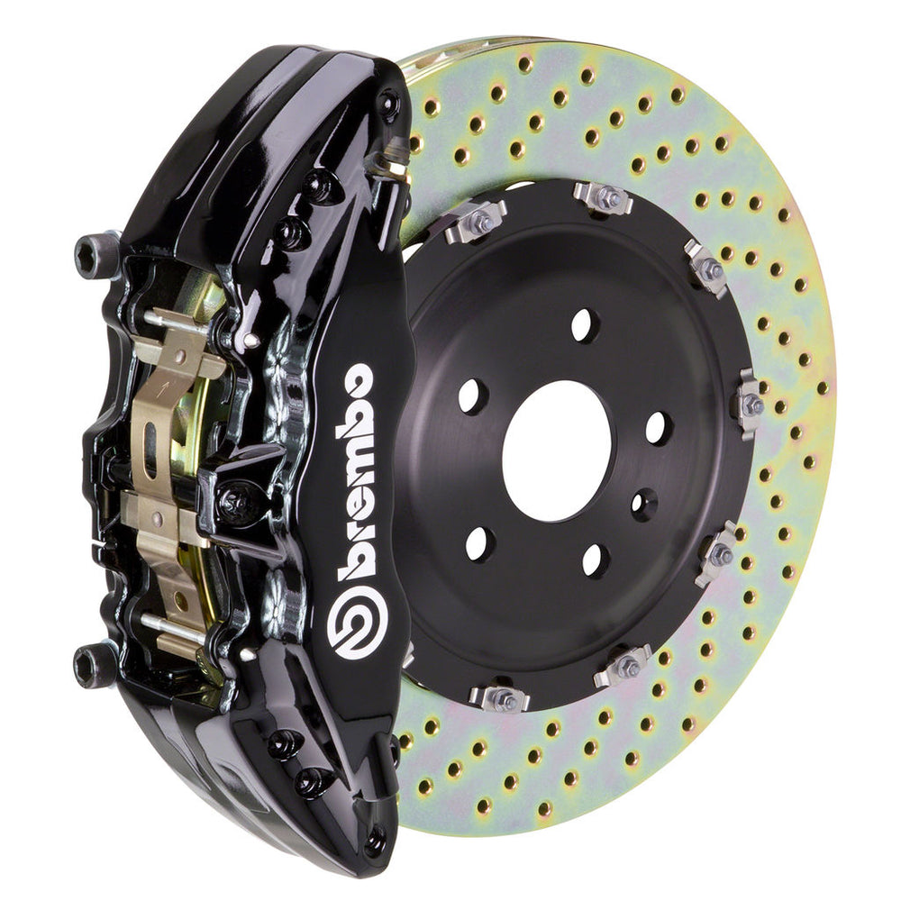GT Series 6-Piston Caliper with 2-Piece Drilled Rotor