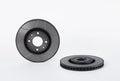 Front Brake Disc, Grooved and Coated