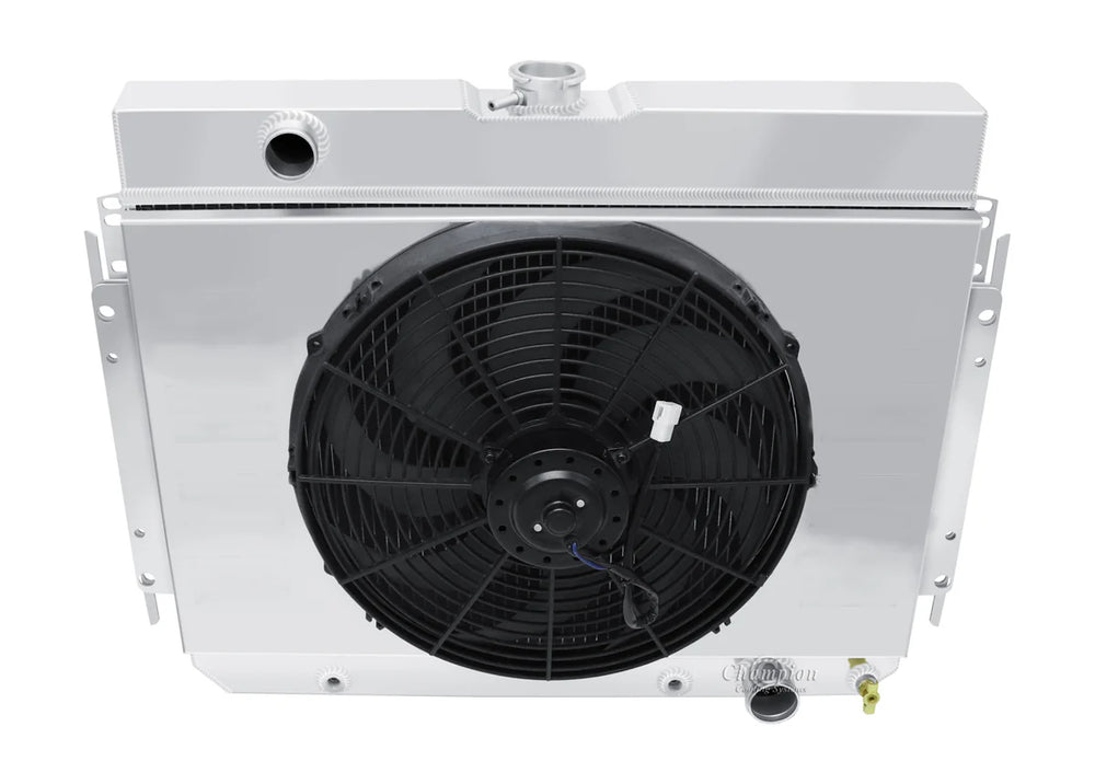 4-Row Combo Radiator with Fan Shroud