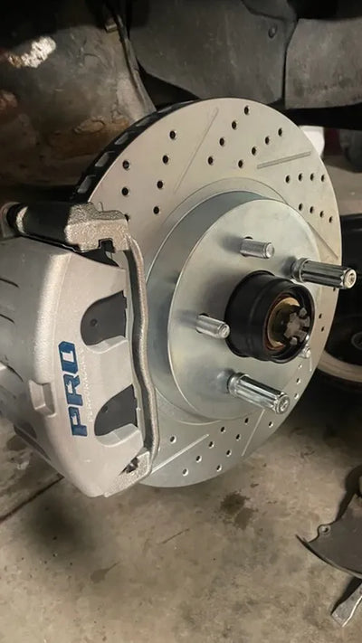 Big Brake Kit with C5 Calipers and Drilled/Slotted Rotors