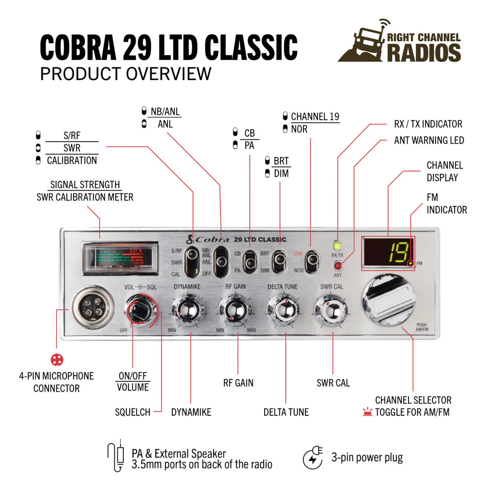 29 LTD Classic CB Radio