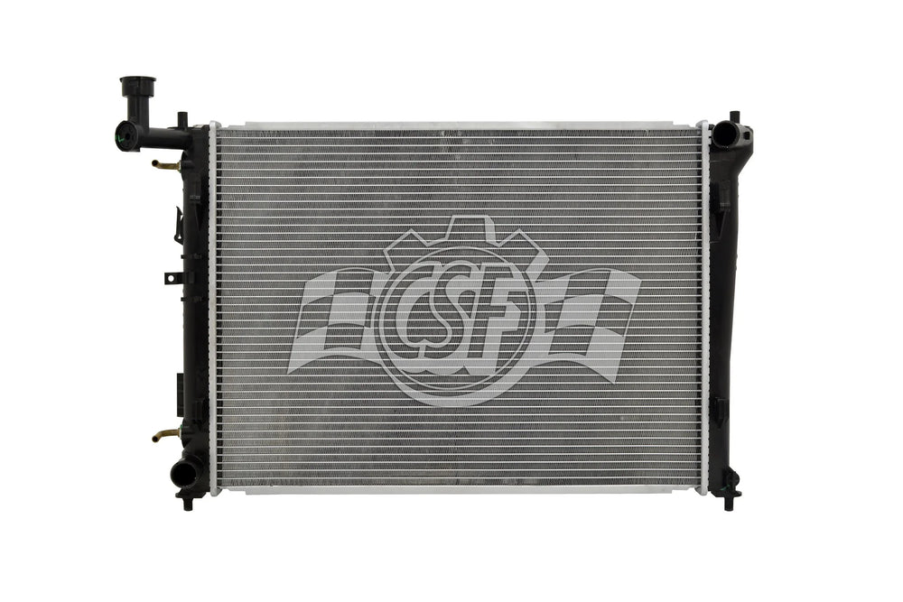 Cross-Flow Radiator with Integrated Oil Cooler