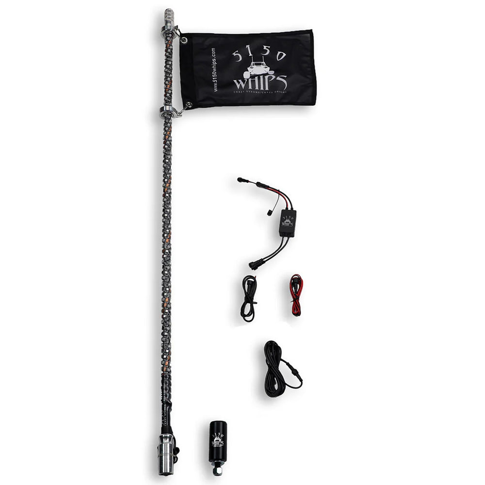 187 Platinum LED Whip with Bluetooth
