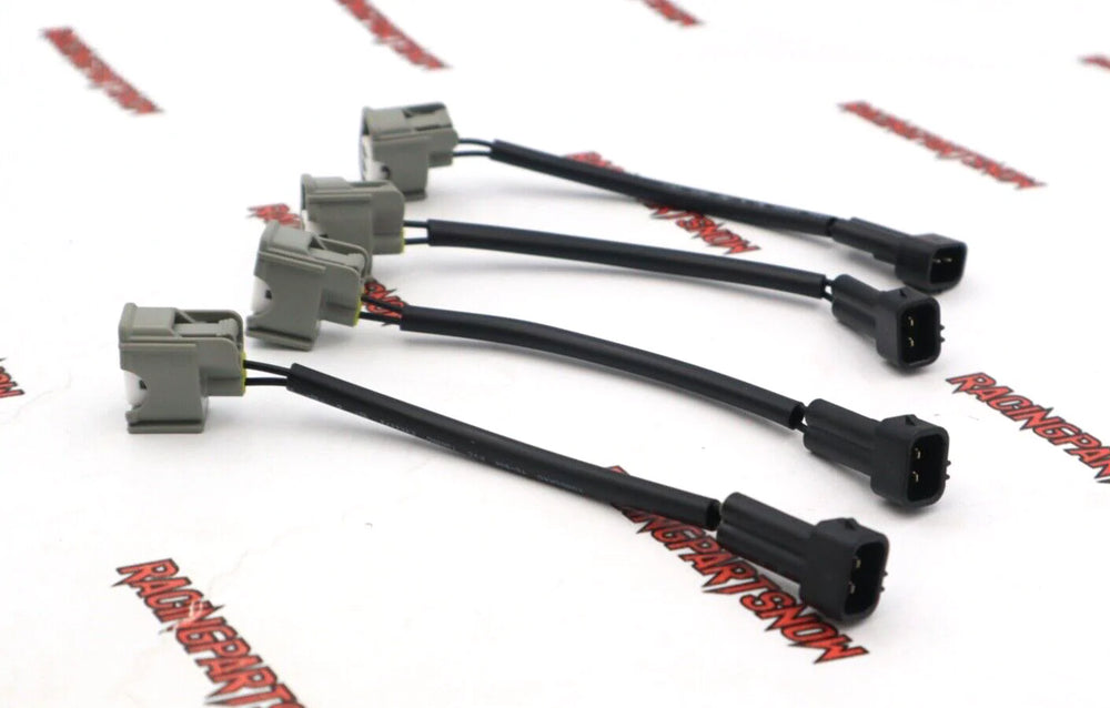 410cc Fuel Injectors Set with Clips and Adapters