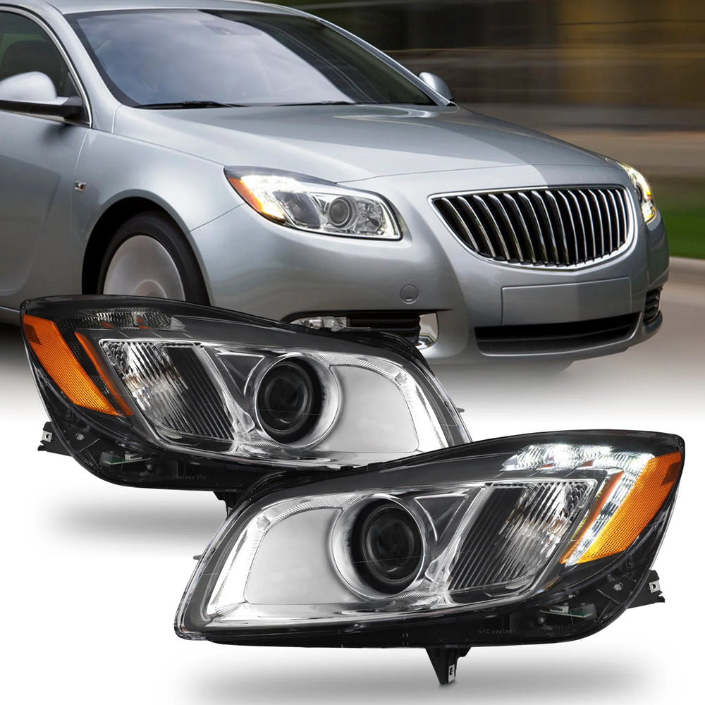 Projector Headlight with LED DRL, Driver Side