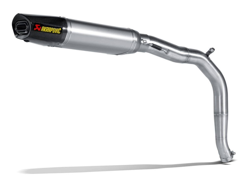 Titanium Muffler with Carbon Fiber End Cap