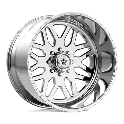 B02 TRAX SS 24x14 -72mm Polished Forged Aluminum Wheel