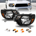 OE-Style Headlight Set with Black Housing