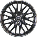 18x8 5-112 40mm Offset 10 Y-Spoke Machined Lip Black Alloy Wheel