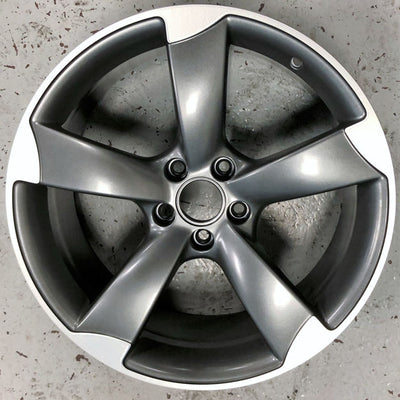 19x9 Twisted 5-Spoke Titanium Wheel