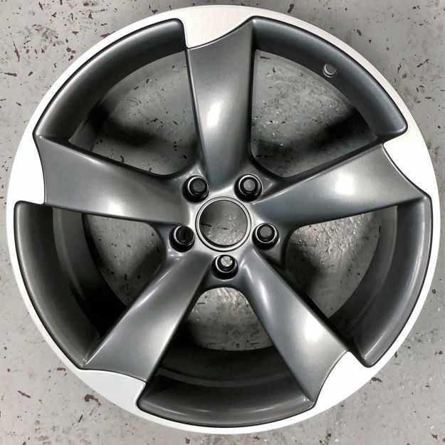 19x9 Twisted 5-Spoke Titanium Wheel