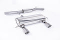 Resonated Cat-Back Exhaust System, 3-Inch, Titanium GT100 Tips
