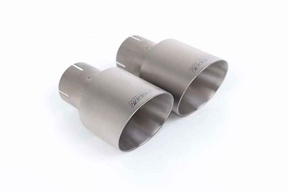 Resonated Cat-Back Exhaust System, 3-Inch, Titanium GT100 Tips