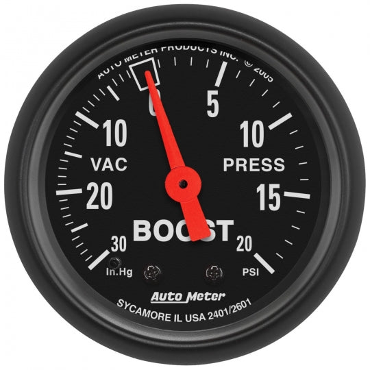 Z-Series 2-1/16" Mechanical Boost/Vacuum Gauge