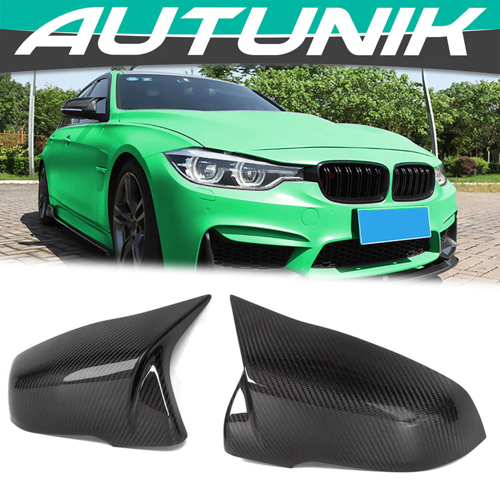 Dry Carbon Fiber Mirror Cover Caps