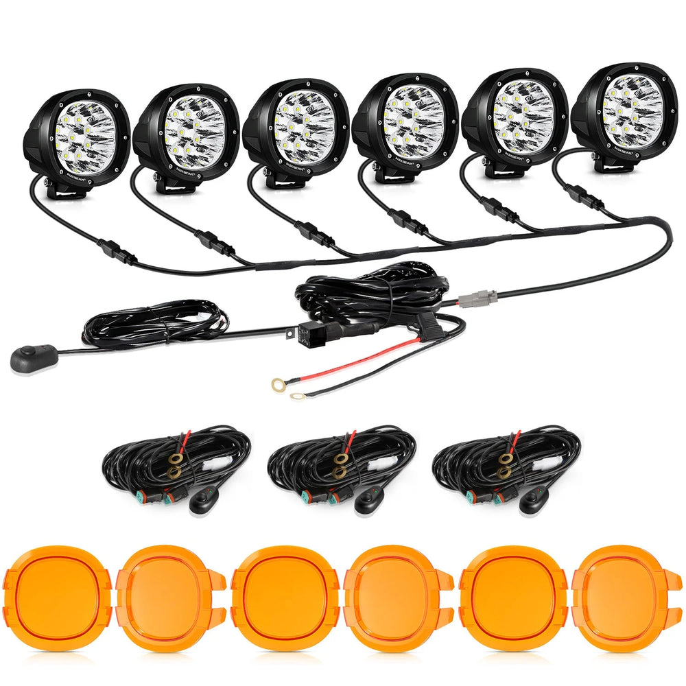 P4 Series 4-Inch 90W Round LED Driving Light Pod