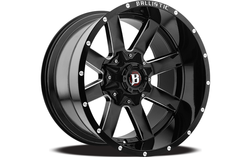 959 Rage 20x10 -19 Offset Gloss Black Milled Wheel