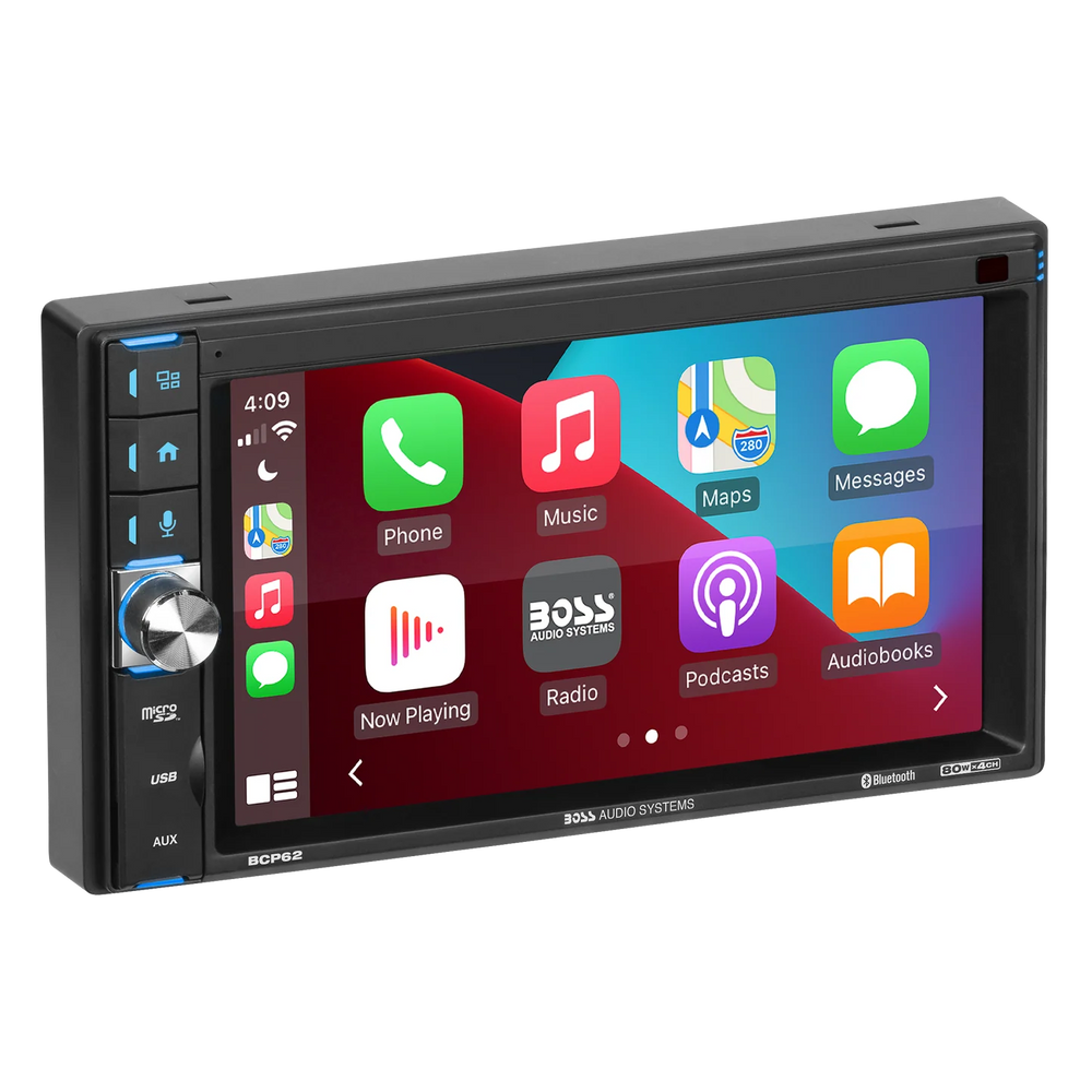 Double-DIN Multimedia Player with 6.2-Inch Touchscreen