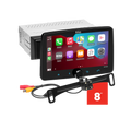 Single-DIN 8-Inch Capacitive Touchscreen Car Stereo