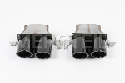 Black Chrome Tailpipe Set