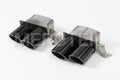 Black Chrome Tailpipe Set