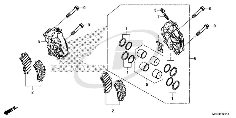 CALIPER SUB ASSY. L. FR.
