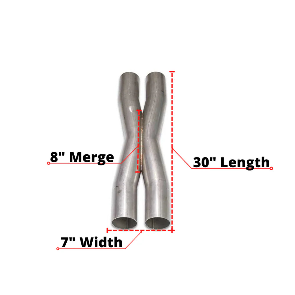 X-Pipe True Mandrel Bent Exhaust Pipe