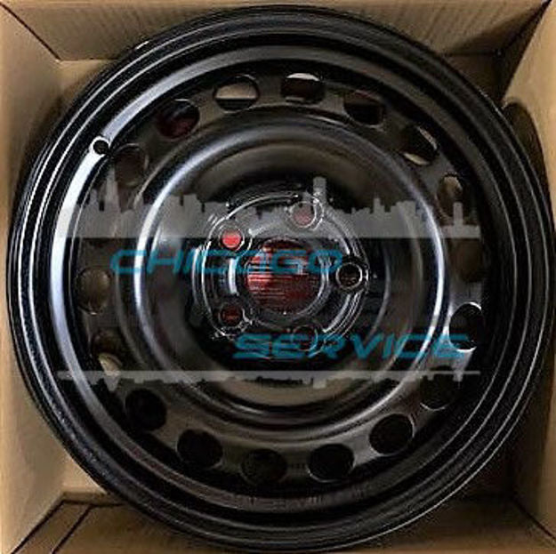 15x6 Black Steel Wheel 5-105 Bolt Pattern