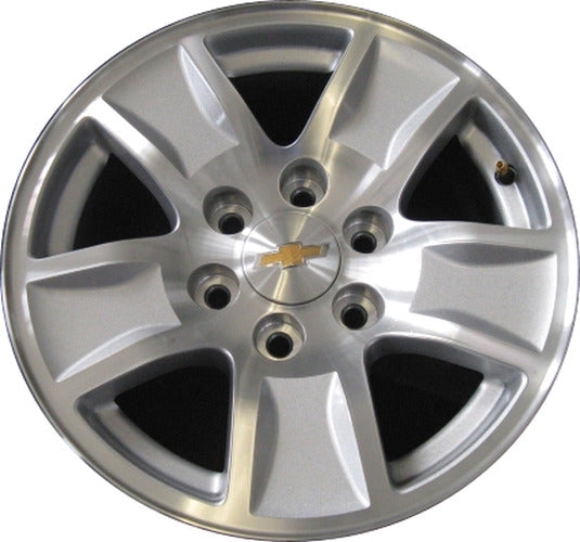 17x8 Silver Machined 5-Spoke Aluminum Wheel