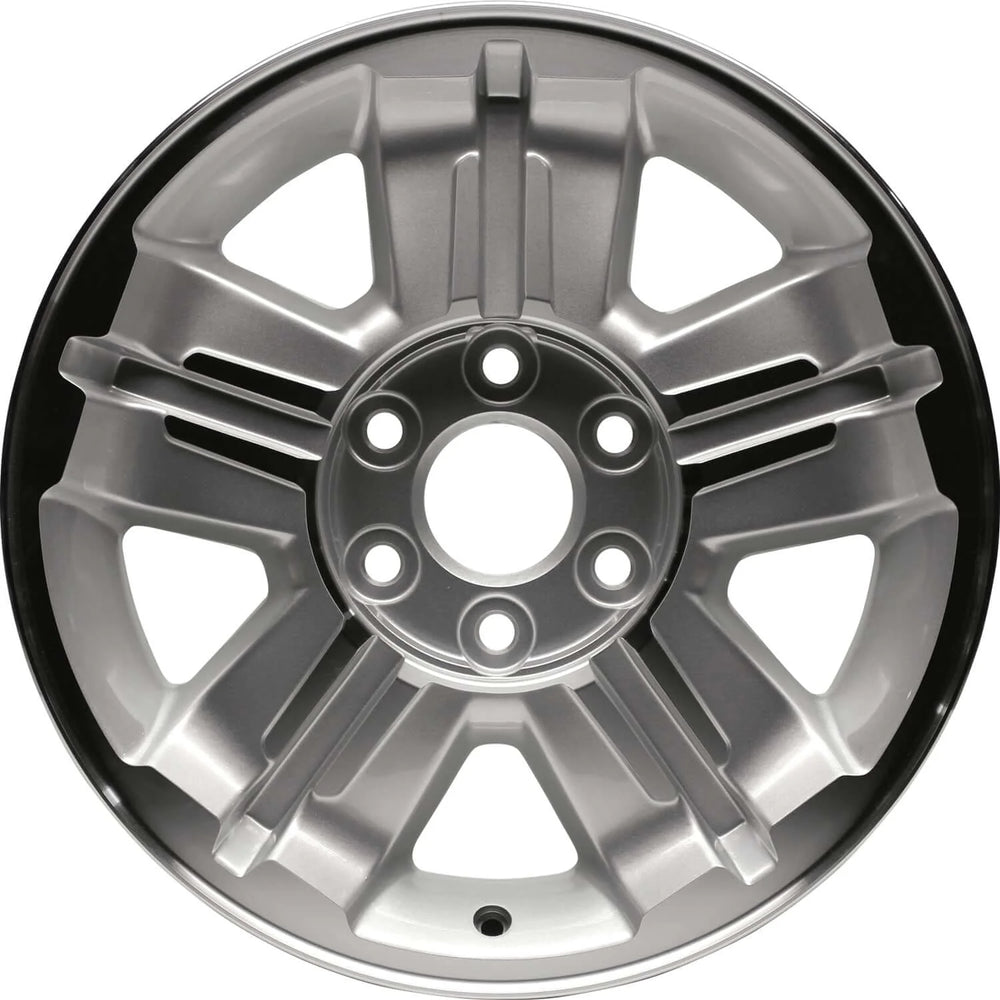 18x8 Silver Machined Aluminum 5-Spoke Wheel