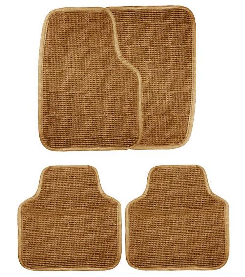 Woven Floor Mats with Nibbed Rubber Backing