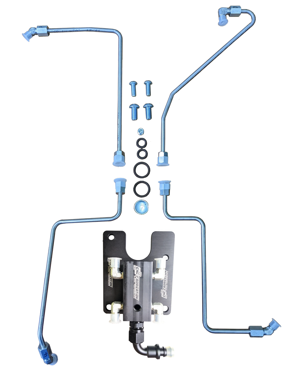 4-Line Feed Valley Mount Fuel Line Kit