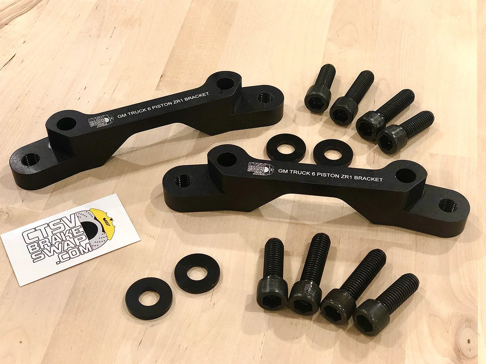 6 Piston C6 ZR1 Caliper Big Brake Bracket Kit