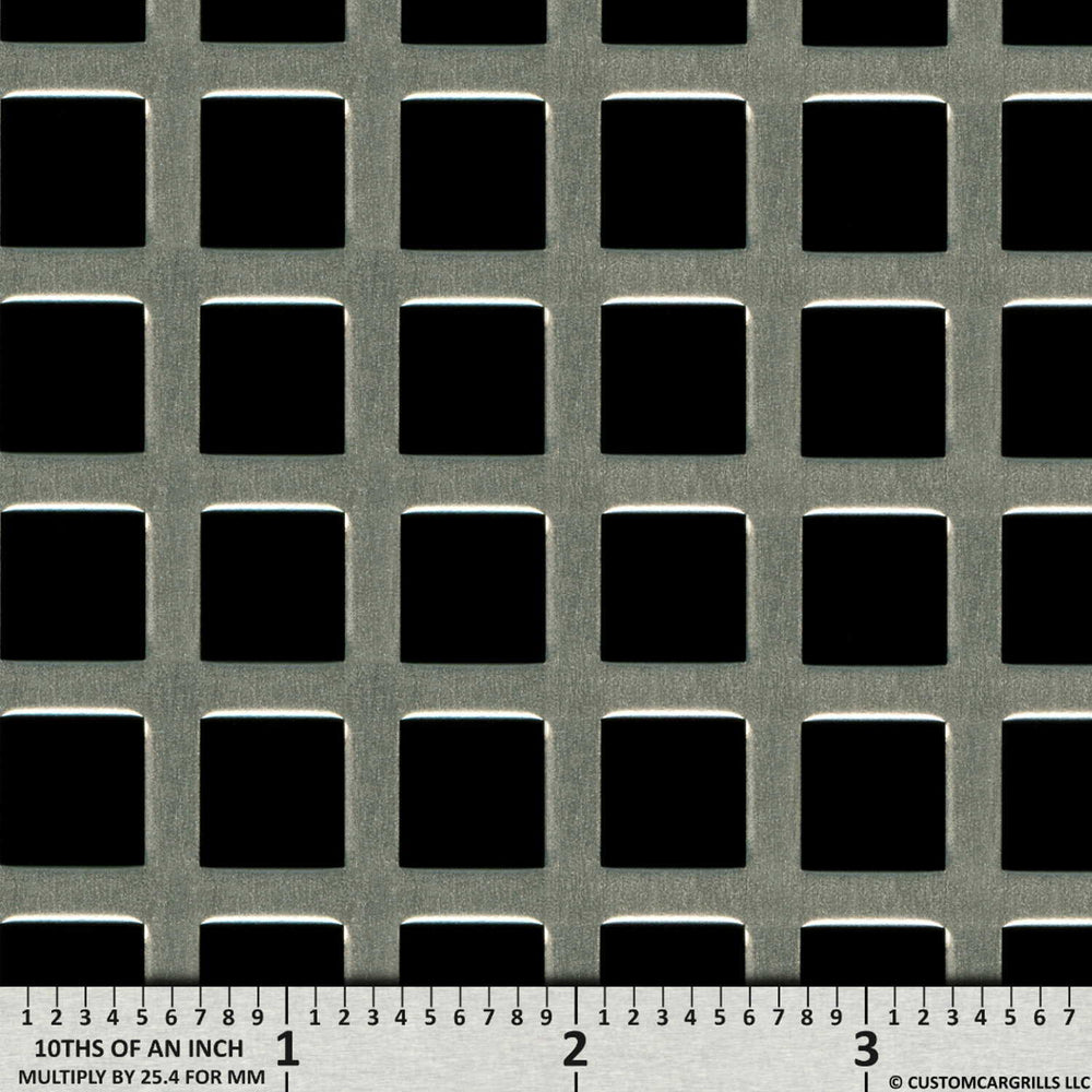 Perforated Square Grill Mesh Sheet 16" x 48"
