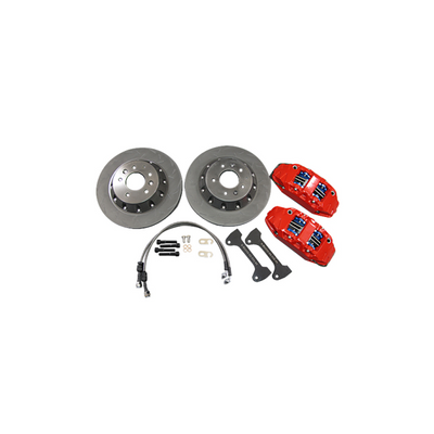 Front Big Brake Kit with 330x28mm Rotors and 4-Piston Calipers