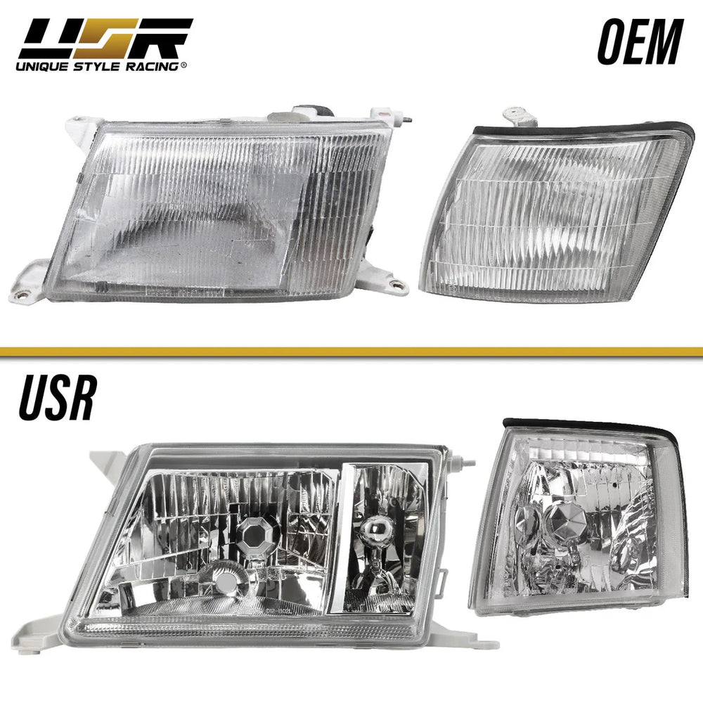 JDM Style Crystal Glass Headlights
