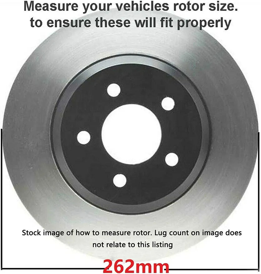 Front Drilled and Slotted Rotor and Ceramic Brake Pad Kit