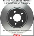 Front Drilled and Slotted Rotor and Ceramic Brake Pad Kit